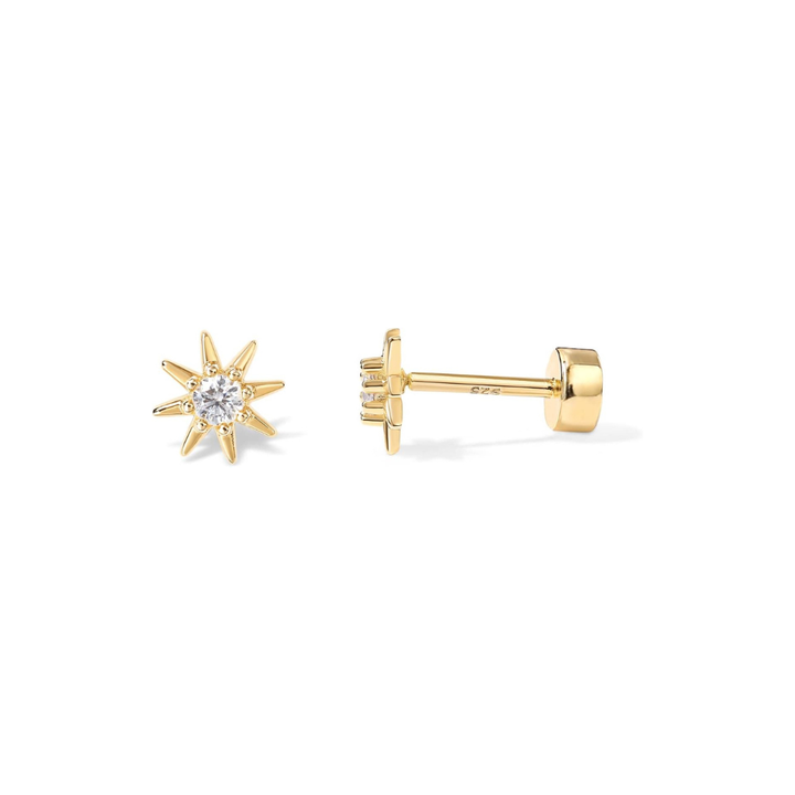 Sunburst Earrings | Gold